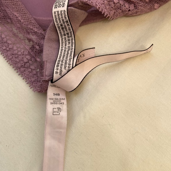 VICTORIA’S SECRET BRA, SIZE 34B, Mauve Color, Plunge, Style name is Incredible - Picture 10 of 12